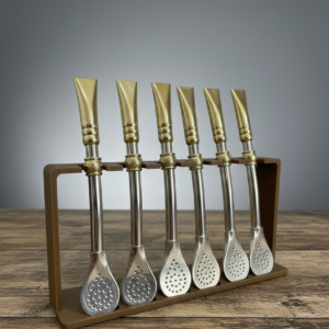 Bombilla de alpaca y bronce