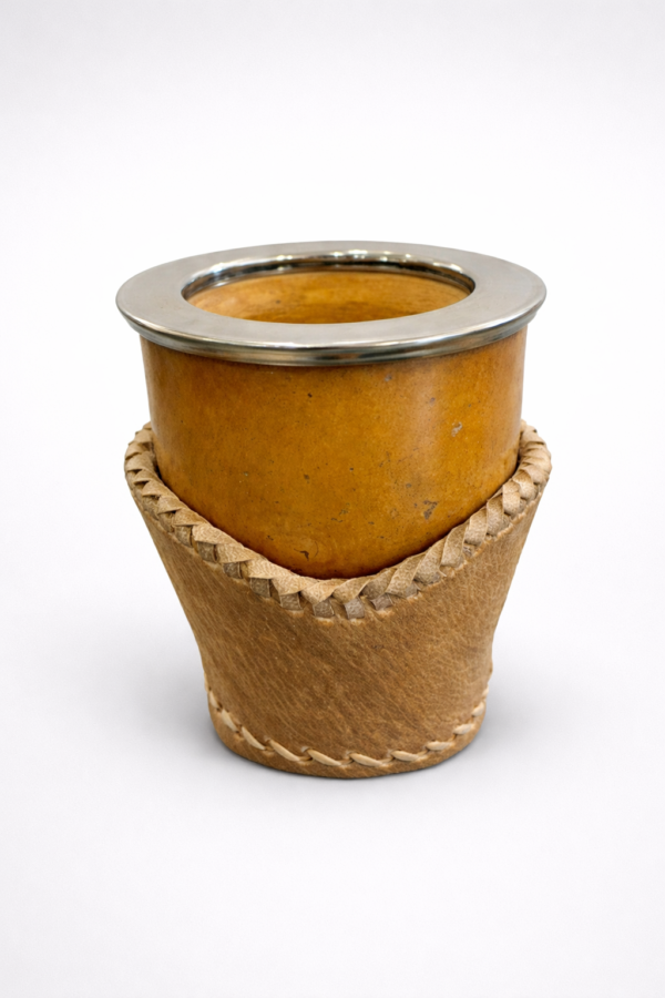 Camionero alpaca con base cuero crudo